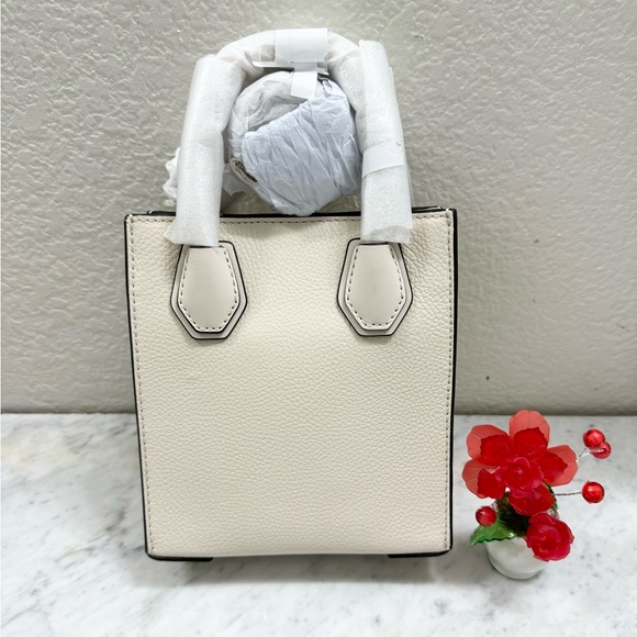 Michael Kors Mercer Extra Small Pebbled Leather Crossbody Bag - Picture 3 of 6